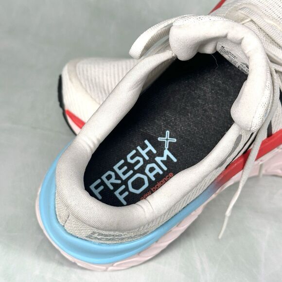 New Balance White and Red Athletic Shoes - Picture 16 of 16